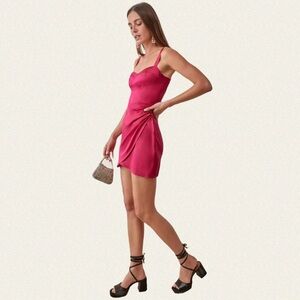 Reformation Fonda Silk Dress